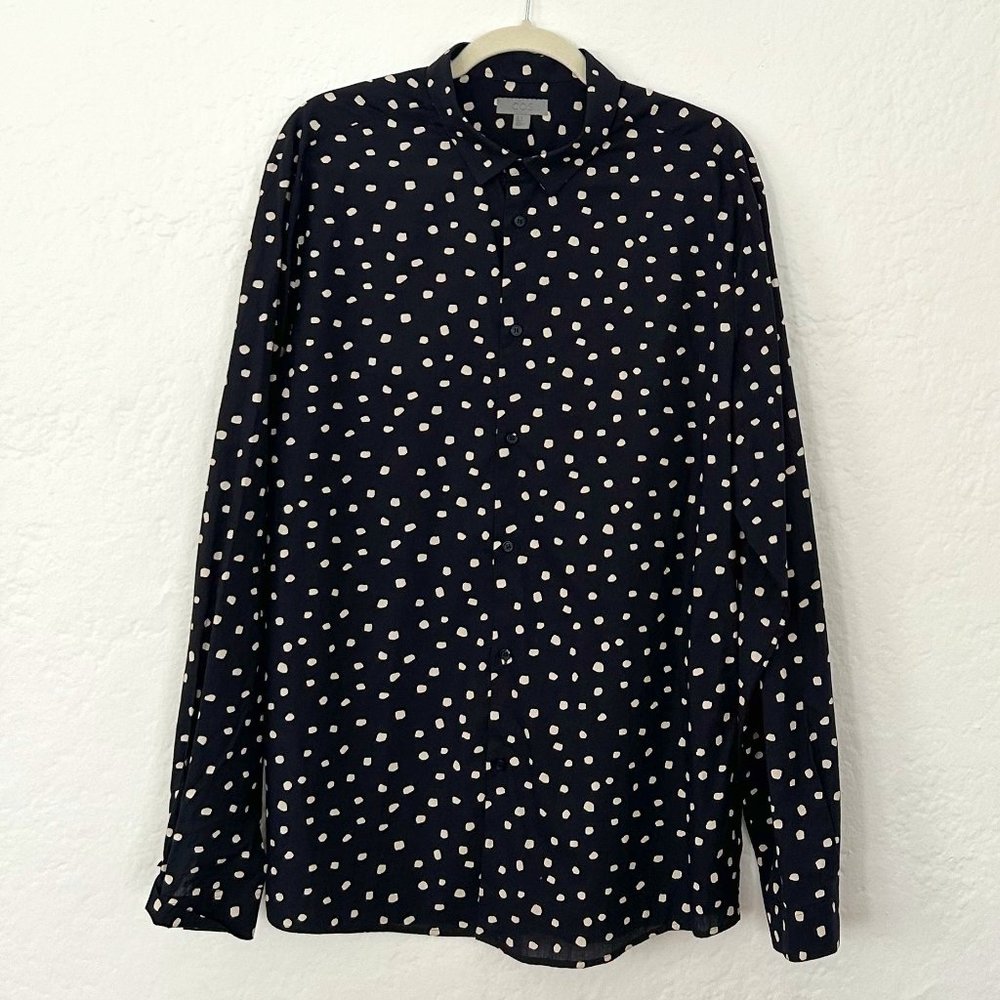 COPY - Cos Navy and White Size Large Casual Button Down Shirt